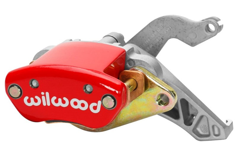 Wilwood MC4 Mechanical Parking Brake Caliper with Red Finish and 1.19-inch Piston Part Number 120-12070-RD
