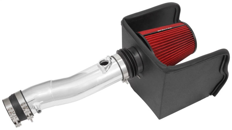 Spectre 16-18 Toyota Tacoma V6-3.5L F/I Air Intake Kit - Polished with Red Filter