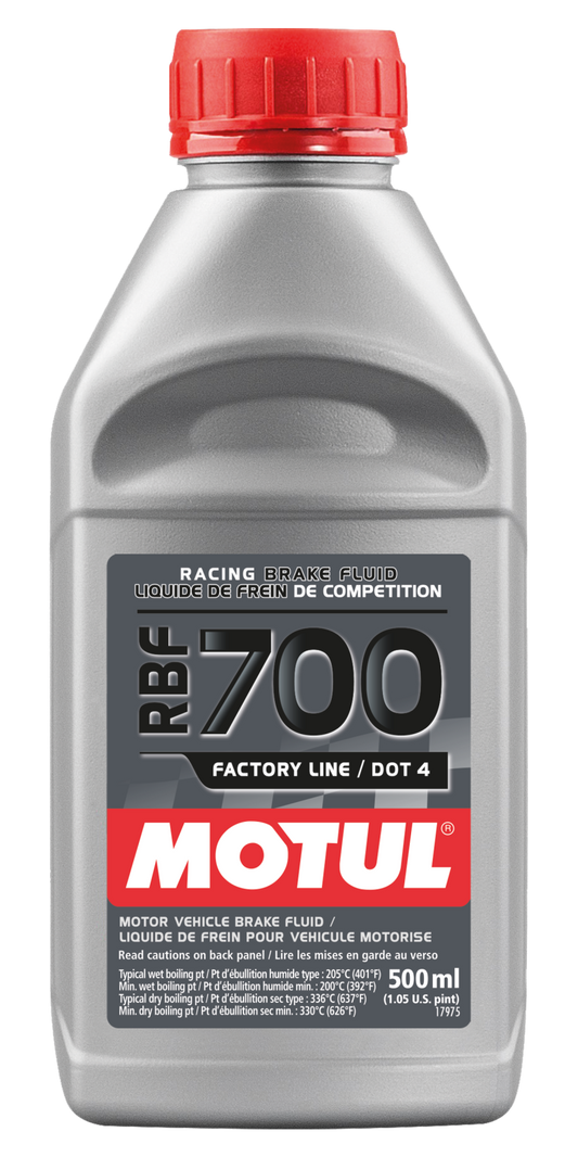Motul RBF 700 Racing DOT 4 Brake Fluid - 1/2 Liter