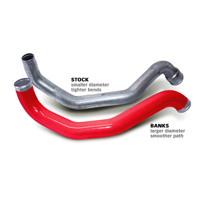 Banks Power 04.5-09 Chevy 6.6L Duramax Boost Tube Upgrade Kit with Red Powder Coat