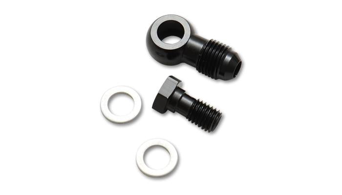 Vibrant Performance -3AN Male Banjo Fitting with M12x1.0 Metric Thread and Aluminum Construction