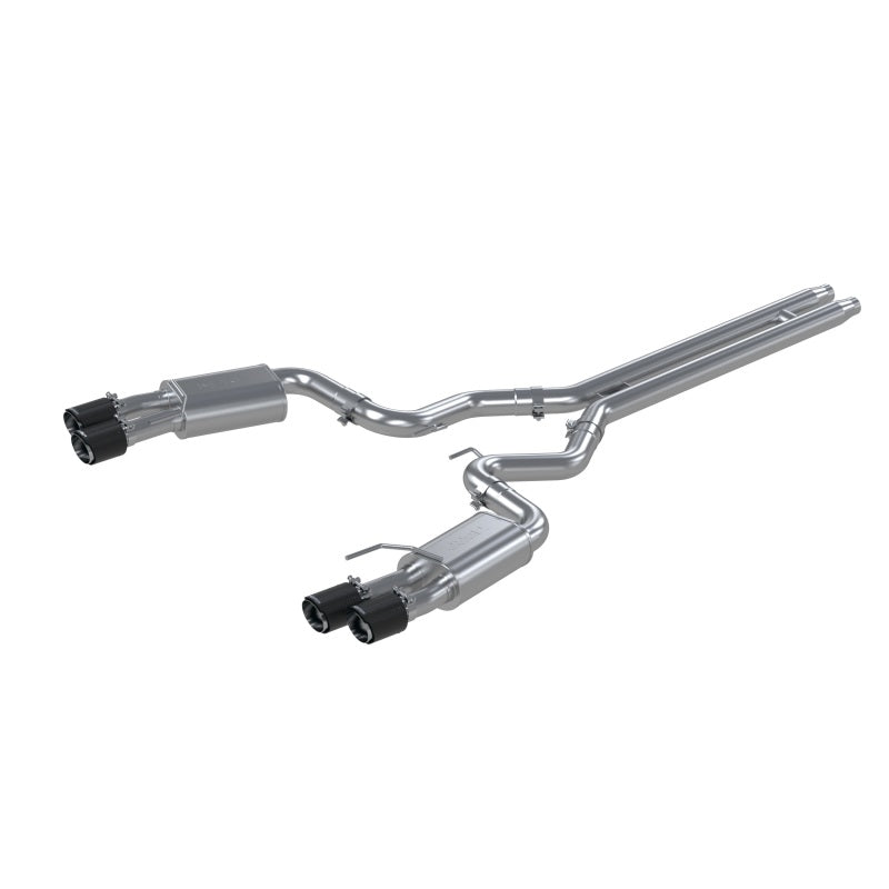 MBRP Armor Pro Series Cat-Back Exhaust System for 2018-2022 Ford Mustang GT with Dual Rear Exit and 4-inch Quad Carbon Fiber Tips