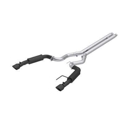 MBRP Armor BLK Series 3-Inch Dual Split Cat-Back Exhaust System for 2024-2025 Ford Mustang GT S650
