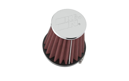 K&N Engineering RC-1060 Universal Chrome Air Filter – 1 15/16 inch Flanged Opening, Reusable and Washable