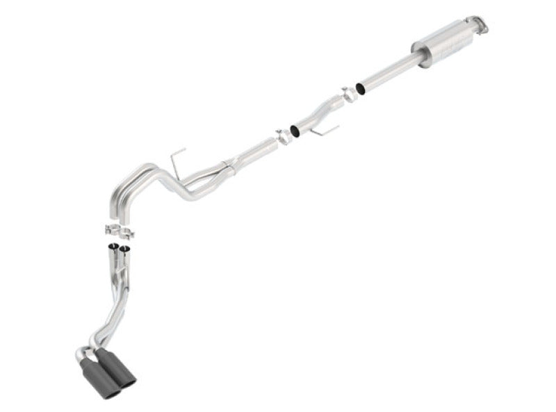 Borla ATAK Cat-Back Exhaust for 2015-2020 Ford F-150 with 3.5L EcoBoost - Black Chrome Side Exit