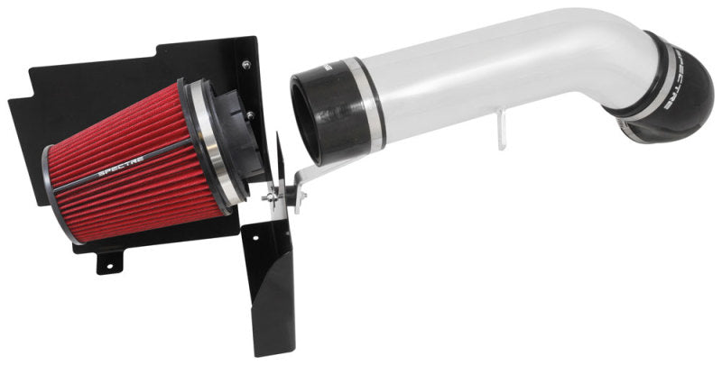 Spectre 99-07 GM Truck V8-4.8/5.3/6.0L F/I Air Intake Kit - Clear Anodized with Red Filter