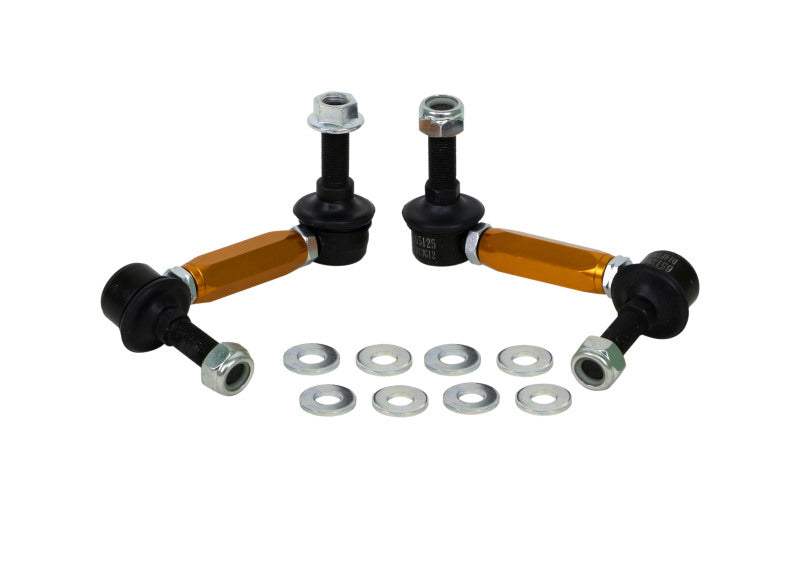 Whiteline KLC180-115 Universal Heavy Duty Adjustable Steel Sway Bar Link for Land Rover LR3 and LR4