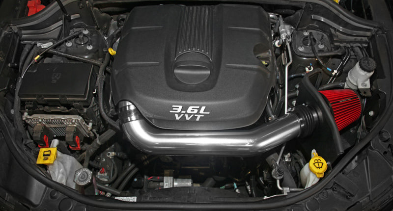 Spectre 9020 Air Intake Kit for 2011-2014 Jeep Grand Cherokee V6-3.6L - Polished Aluminum with Red Reusable Filter