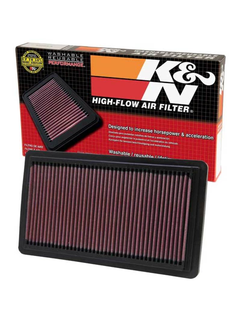 K&N Mazda CX-7 2.3L Turbo Drop-In Air Filter - Reusable High-Flow Air Filter Part 33-2279