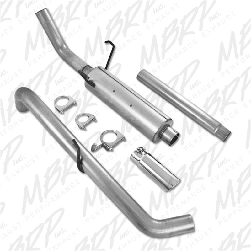 MBRP Armor Lite Series Cat Back Exhaust System for 2004-2005 Dodge Ram 1500 with 5.7L Hemi - Single Side Exit