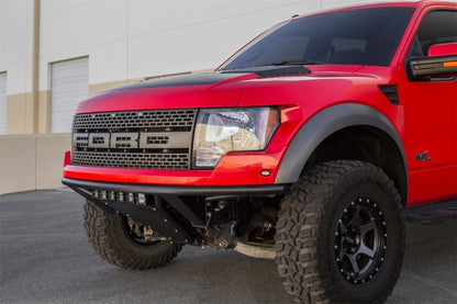 Addictive Desert Designs 10-14 Ford F-150 Raptor ADD PRO Front Bumper with Frame Cut Design in Hammer Black