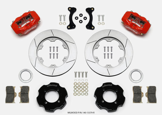 Wilwood Forged Dynalite Front Hat Kit with 11-inch GT Rotors for Mazda Miata 2001-2003