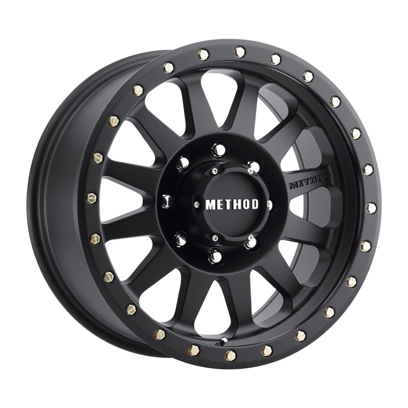 Method MR304 Double Standard 17x8.5 Black Wheel with 8x6.5 Bolt Pattern and 130.81mm Hub Bore