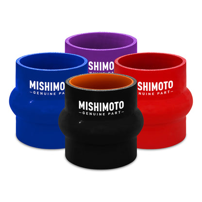 Mishimoto 2.5-inch Black Silicone Hump Hose Coupler for Intake and Intercooler Piping