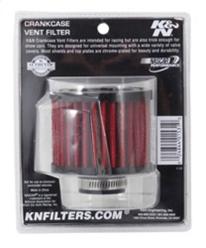 K&N Engineering 62-1410 Rubber Base Crankcase Vent Filter for Classic and Racing Engines