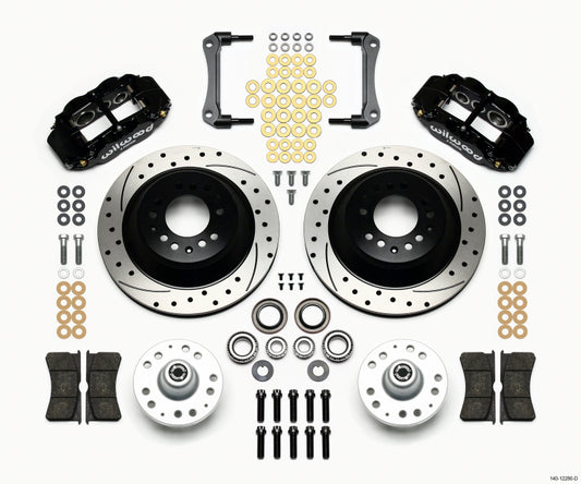 Wilwood FNSL6R Billet Forged Six-Piston Brake Caliper and Rotor Kit for American Muscle Cars and Vintage Rods