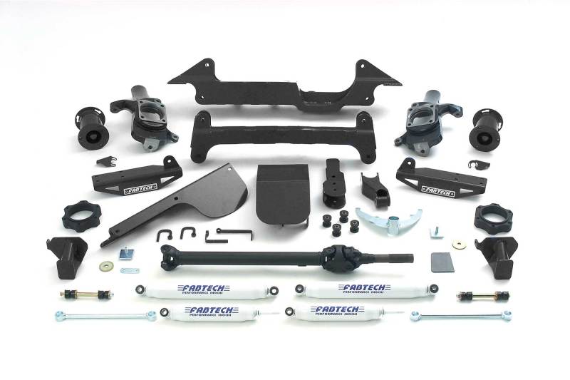 Fabtech 03-05 Hummer H2 4WD Performance Lift System with Shocks – 6 Inch Lift for Factory Air Bags
