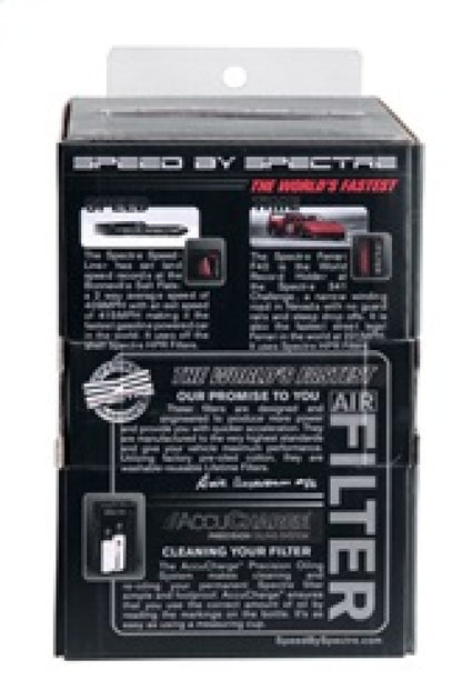 Spectre Adjustable Conical Air Filter 2-1/2 inch Tall for 3 to 4 inch Tubes – Black High Performance Racing (HPR) Filter Part 8161