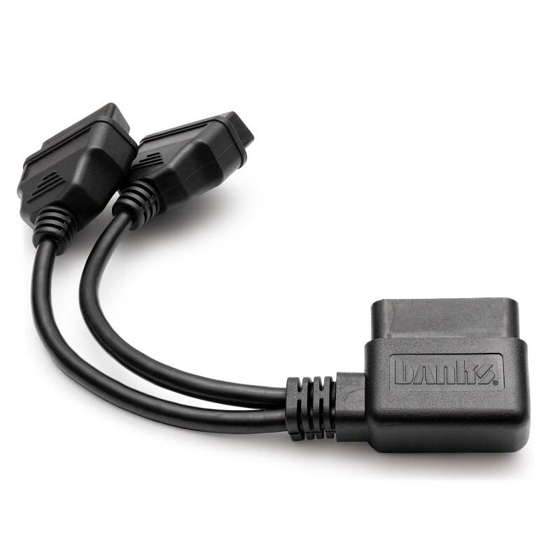 Banks Power Universal OBD-II Splitter Cable - Right-Angle Connector for Automotive Diagnostics