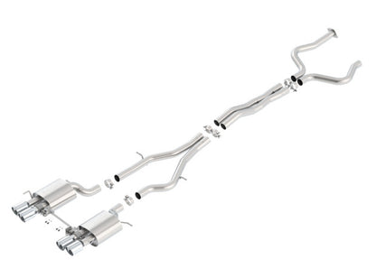 Borla 2016-2019 Cadillac ATS-V 3.6L Twin Turbo Catback Exhaust System with Dual Mode Valves