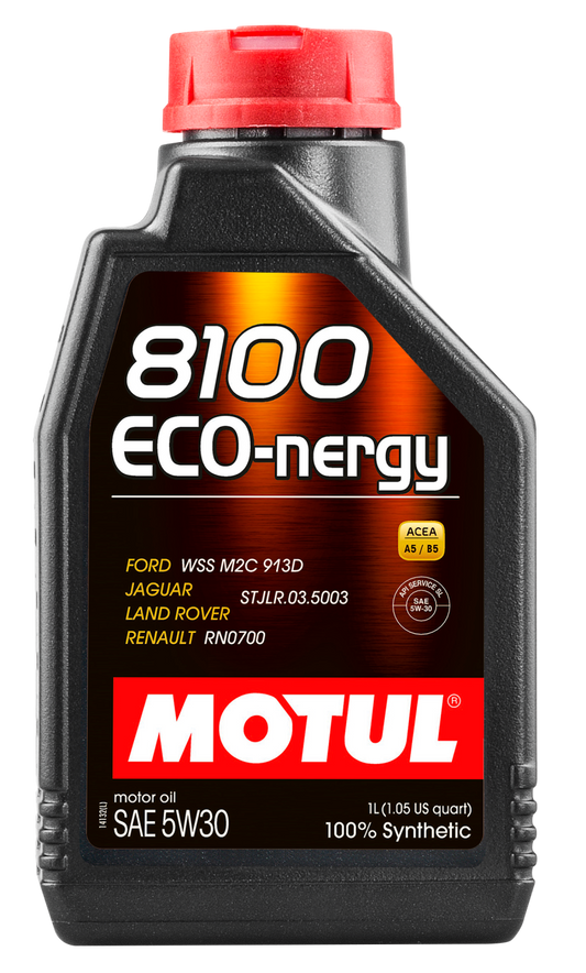 Motul 8100 Eco-nergy 5W-30 Synthetic Engine Oil for Gasoline and Diesel Engines