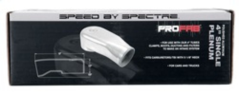 Spectre 9849 Air Intake Plenum with 4-inch Diameter Inlet - Polished Cast Aluminum