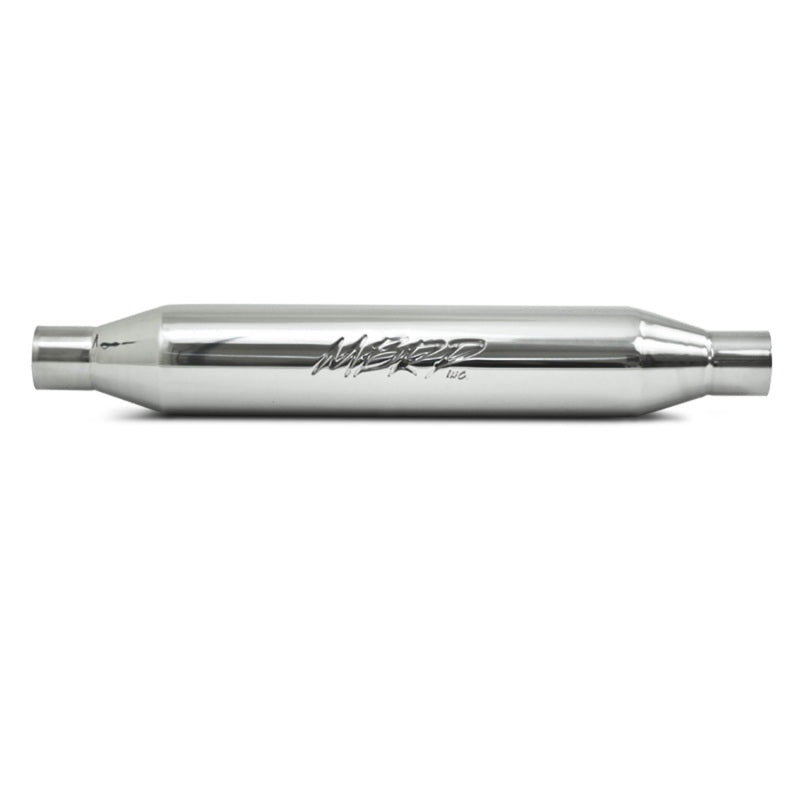 MBRP Universal Resonator with 2.25 Inch Inlet/Outlet and 22 Inch Body - T304 Stainless Steel Performance Muffler