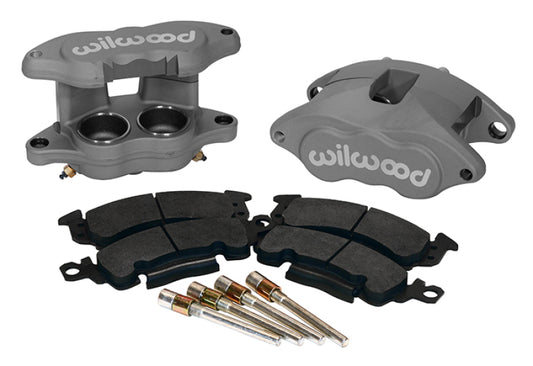 Wilwood D52 Rear Caliper Kit - Grey Ano, 1.25 Inch Pistons, Fits 1.28 Inch Rotors