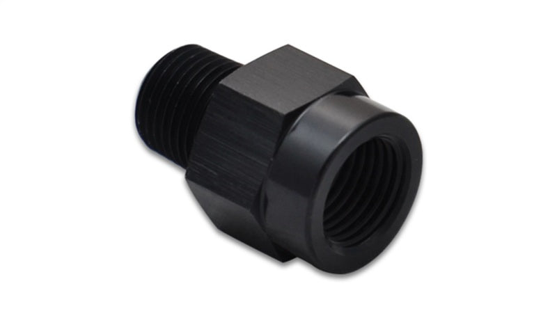 Vibrant 1/8 Inch Male BSP to 1/8 Inch Female NPT Adapter Fitting - Aluminum