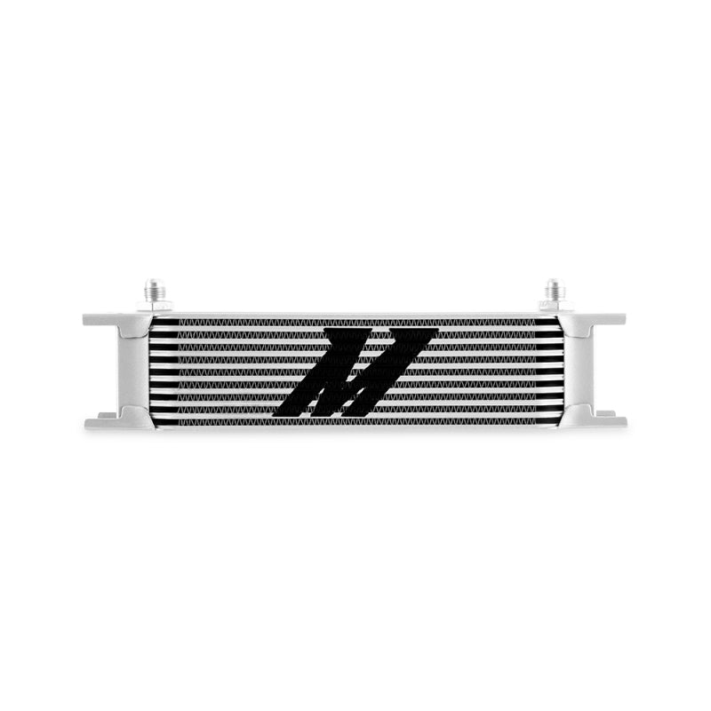 Mishimoto Universal -6AN 10 Row Oil Cooler - Silver for Engine and Transmission Cooling