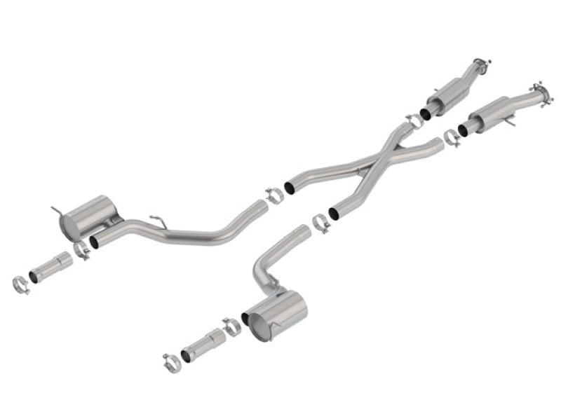 Borla S-Type Cat-Back Exhaust System for 2018-2020 Jeep Grand Cherokee Trackhawk 6.2L V8 AWD