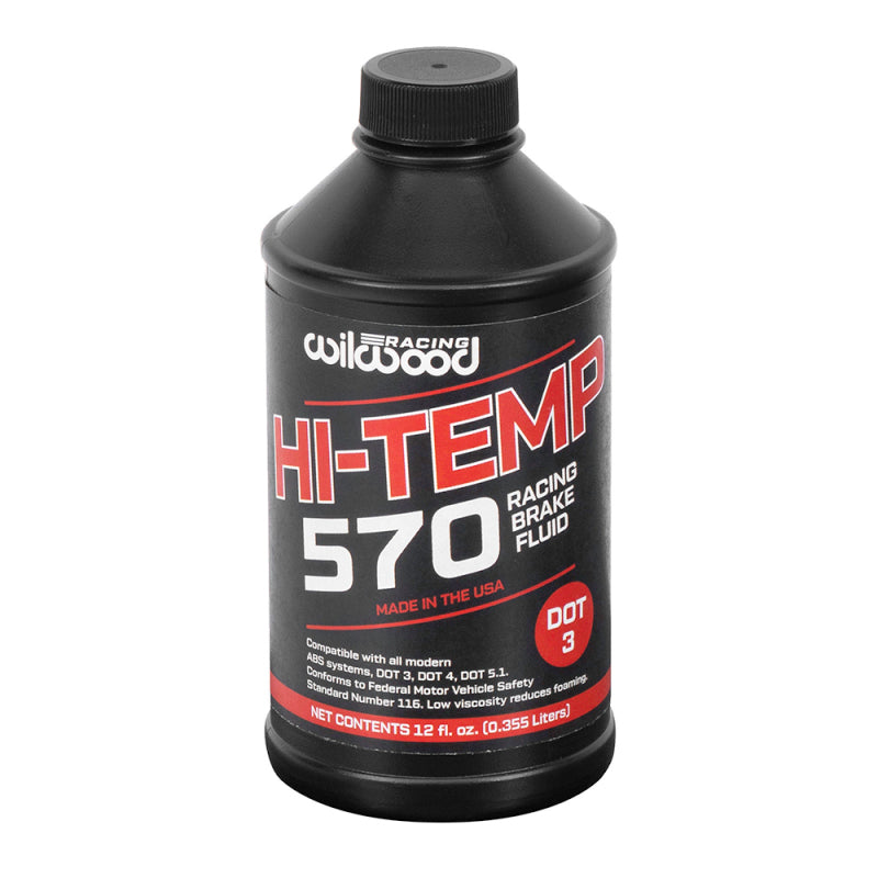 Wilwood 570 Brake Fluid - 12 oz Bottle for Reliable Brake System Performance
