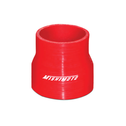 Mishimoto 2.5 to 3.0 Inch Red Silicone Transition Coupler for Automotive Intake and Cooling Systems