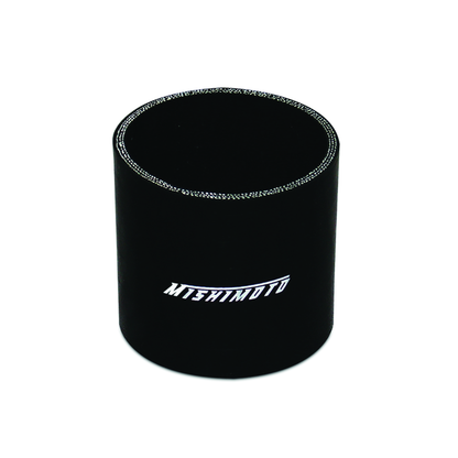 Mishimoto 2.75-inch Black Silicone Straight Coupler - Durable Leak-Resistant Hose Connection