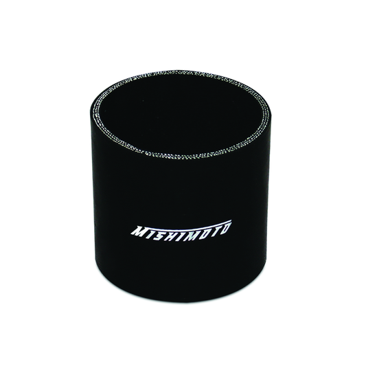 Mishimoto 2.75-inch Black Silicone Straight Coupler - Durable Leak-Resistant Hose Connection