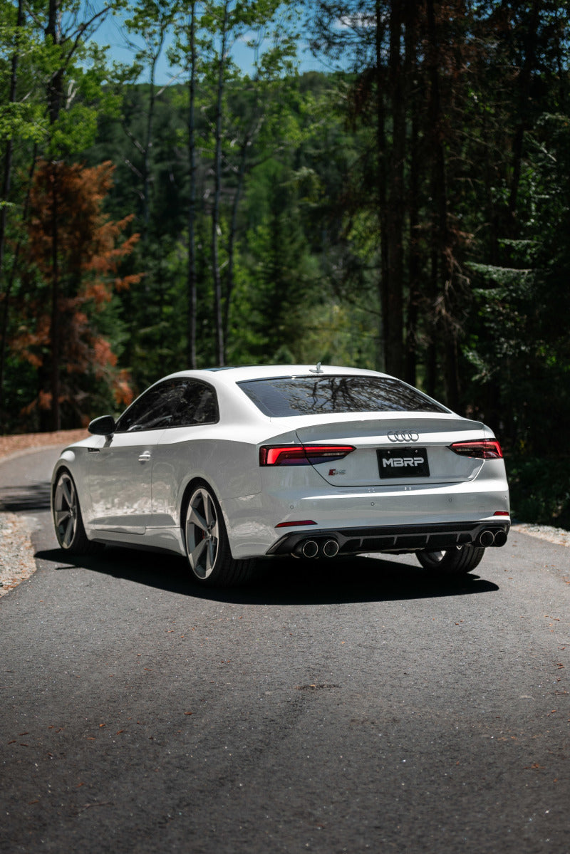 MBRP Armor Pro Series T304 Stainless Steel Cat-Back Exhaust System for 2018-2019 Audi S4 and S5 – Dual Rear Quad Tips