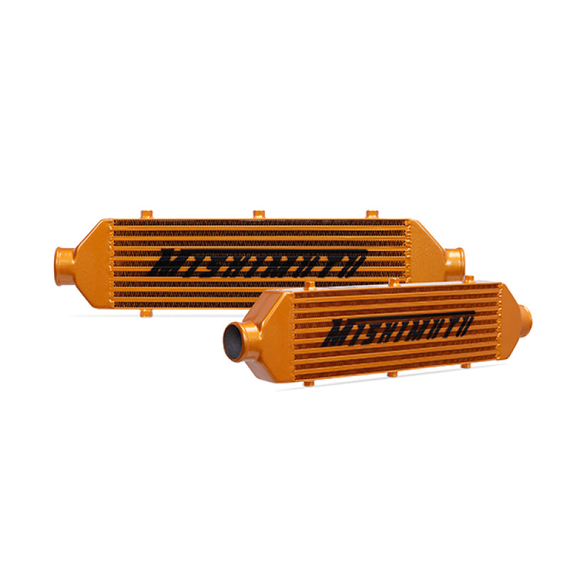 Mishimoto Universal Gold Z Line Intercooler - 28 x 8 x 3 Inches with 21 x 6 x 2.5 Inch Core for Enhanced Turbo Performance