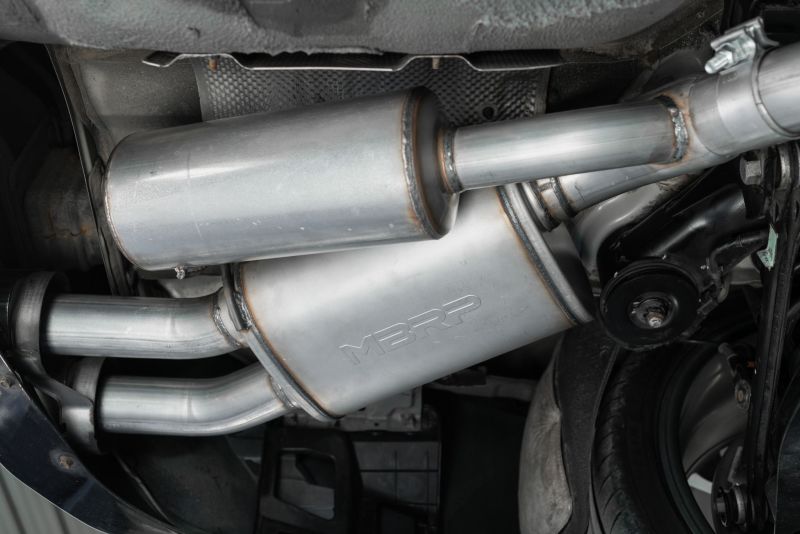 MBRP Armor Lite Series Cat Back Exhaust System for Kia Stinger 2018-2020, Dual Rear Exit, 2.5 Inch Diameter