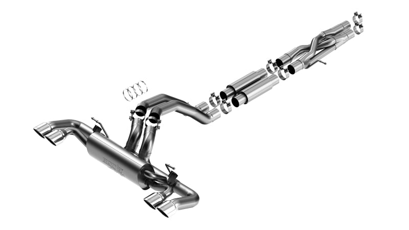 Borla ATAK Cat-Back Exhaust System for 2021-2022 Jeep Wrangler Rubicon 392 6.4L V8 with Dual-Mode Valves and T-304 Stainless Steel