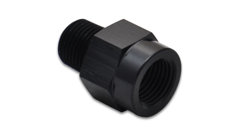 Vibrant 1/8 Inch Male BSP to 1/8 Inch Female NPT Adapter Fitting - Aluminum