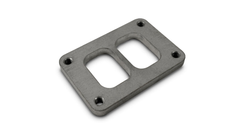 Vibrant Performance T06 Turbo Inlet Flange - Mild Steel, 1/2 Inch Thick, Divided Inlet