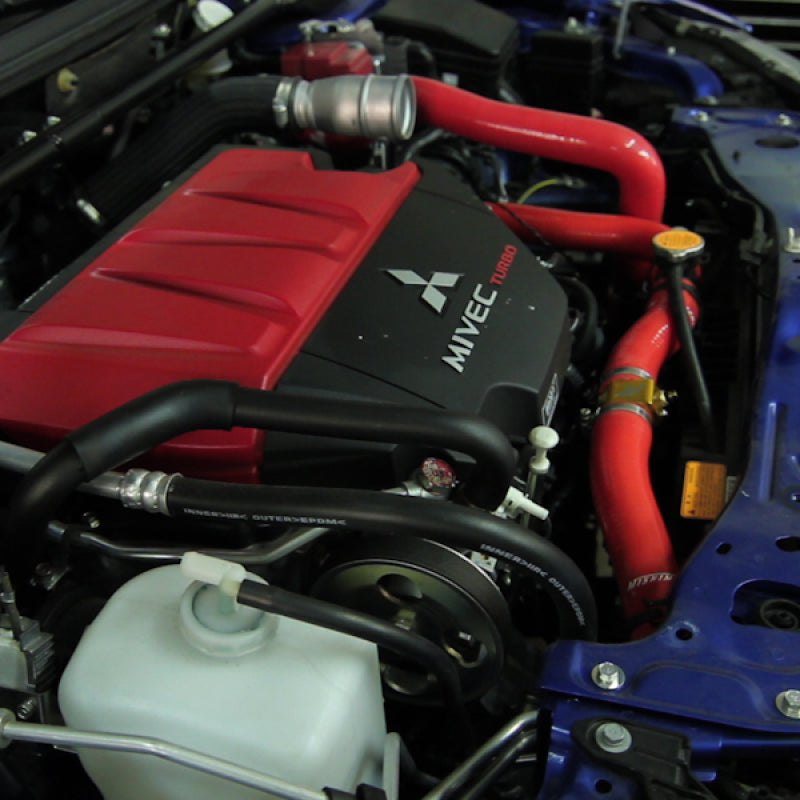 Mishimoto Mitsubishi EVO X Black Silicone Radiator Hose Kit Part MMHOSE-EVO-10BK