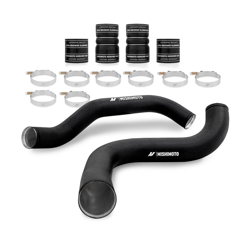 Mishimoto 99-03 Ford 7.3L Powerstroke PSD Intercooler Pipe and Boot Kit - Wrinkle Black