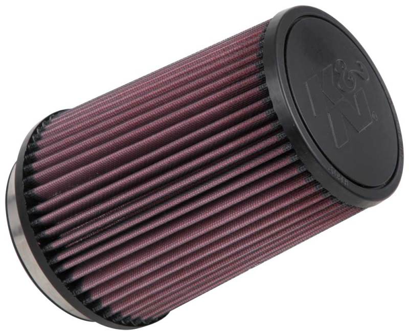 K&N Engineering Universal Rubber Air Filter - 4 Inch Flange, 5 3/8 Inch Base, 4 3/8 Inch Top, 7 Inch Height