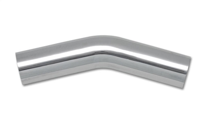 Vibrant 3.5-inch O.D. Universal Aluminum Tubing with 30-Degree Bend - Polished Finish