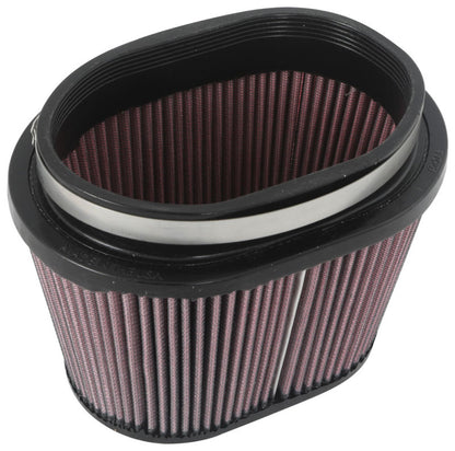 K&N Engineering Universal Rubber Air Filter 6.25in x 4in Oval with Flanged Top and Base - Part #RU-1001