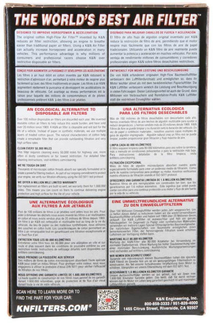 K&N Engineering Universal Air Filter Part RU-0830 for Automotive and Equipment Applications