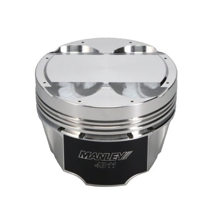 Manley Performance Mitsubishi 4B11 86.5mm Bore Turbo Tuff Piston Set with Rings (Part Number 614305CE-4)