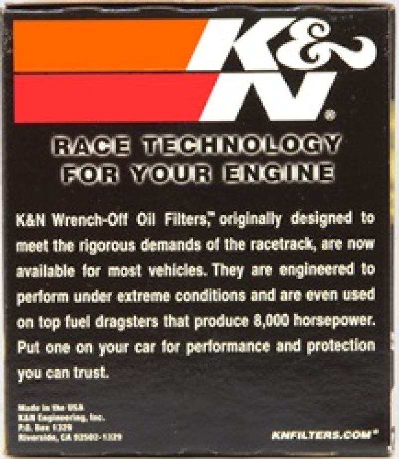K&N Engineering HP-2010 Premium Oil Filter for Land Rover and Mercury Vehicles