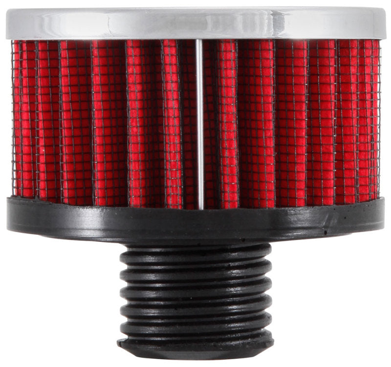 K&N Engineering 62-1495 Crankcase Vent Filter with Chrome Top and Rubber Base for Ford Valve Covers
